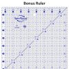 QuiltCut SpinAbout Non-Slip Quilting Ruler - 8½" x 24½" Bonus Set - Image 4