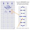 QuiltCut SpinAbout Non-Slip Quilting Ruler – 7 Piece Mini Square Up Set - Image 4